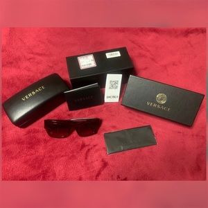 💋 **AUTHENTIC” Versace Sunglasses Red 😎 FLAWLESS